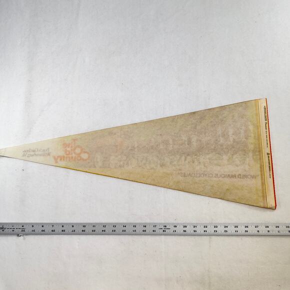 Busch Gardens VINTAGE Felt Pennant Large 30" x 11.5" Williamsburg Clydesdales - Picture 6 of 9